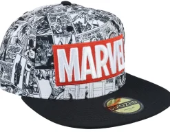 Marvel Classic Logo Grey Snapback - Difuzed