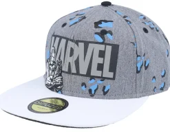 Marvel Logo Grey Snapback - Difuzed