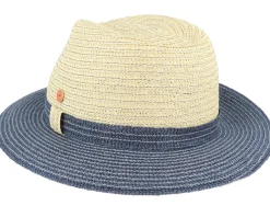 Mathis Paper Beige/Navy Straw Hat - Mayser