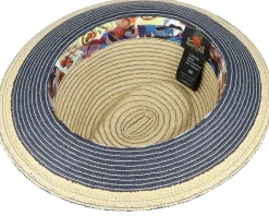 Mathis Paper Beige/Navy Straw Hat - Mayser