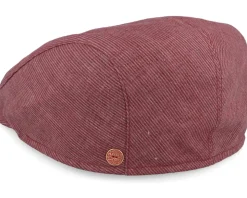 Matteo Stripes Red Flat Cap - Mayser