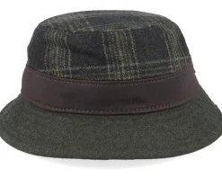 Max 32 W.p. Wool/Cashmere Green Check Bucket - MJM Hats