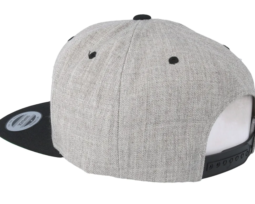 MC Skull Patch Grey/Black Snapback - Born To Ride