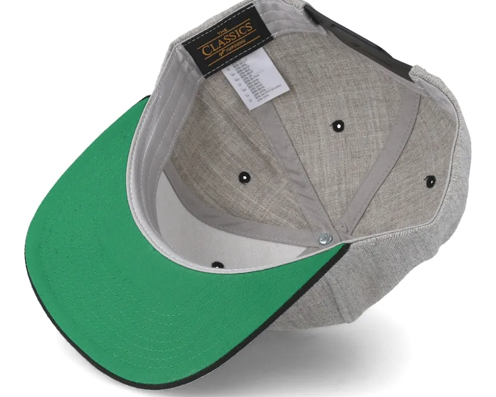 MC Skull Patch Grey/Black Snapback - Born To Ride