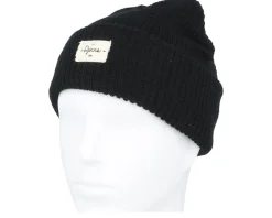 Medishort Beanie Waffle Knit Ii Black Cuff - Djinns