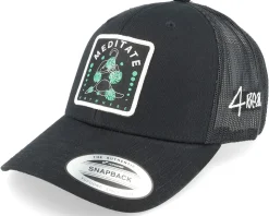 Meditate Anywhere Patch Black Trucker - 4REAL