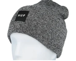 Melange Box Logo Beanie Black Cuff - HUF