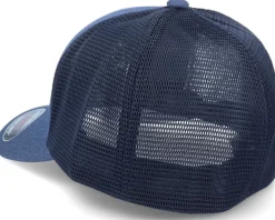 Melange Unipanel Navy Trucker Flexfit - Flexfit