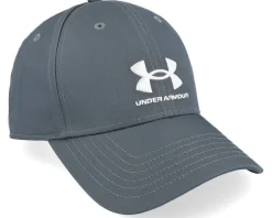 Mens Branded Lockup Pitch Gray Adjustable - Under Armour