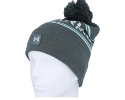 Men's Halftime Beanie Pitch Gray Pom - Under Armour