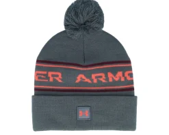 Men's Halftime Beanie Pitch Gray Pom - Under Armour