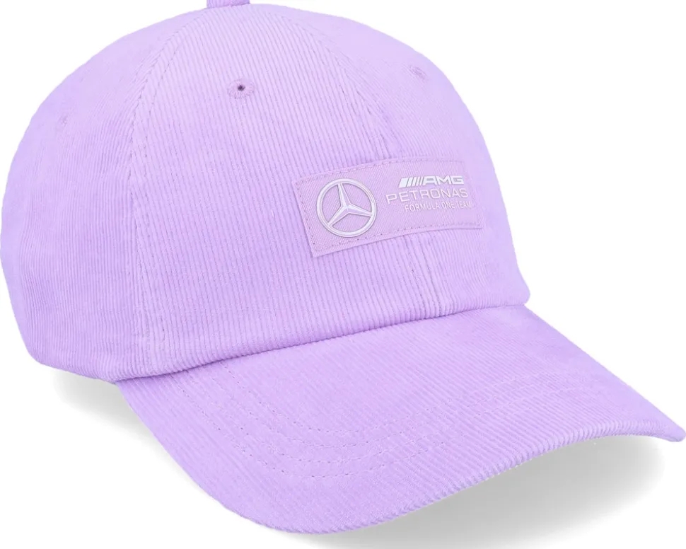 Mercedes AMG F1 23 Retro Cord Lilac Dad Cap - Formula One