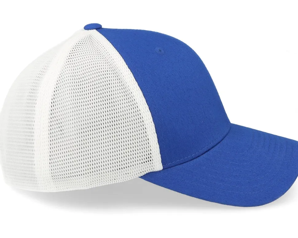 Mesh 2-tone Cap Royal/White 110 Trucker - Flexfit
