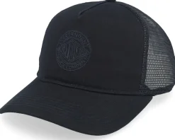 Meshback Clipper Black A-Frame Trucker - Independent