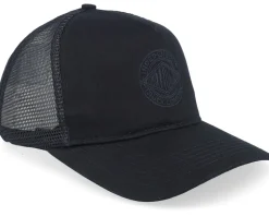Meshback Clipper Black A-Frame Trucker - Independent