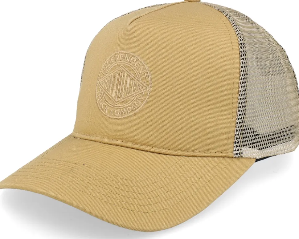 Meshback Clipper Workwear Brown A-Frame Trucker - Independent