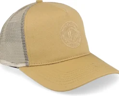 Meshback Clipper Workwear Brown A-Frame Trucker - Independent