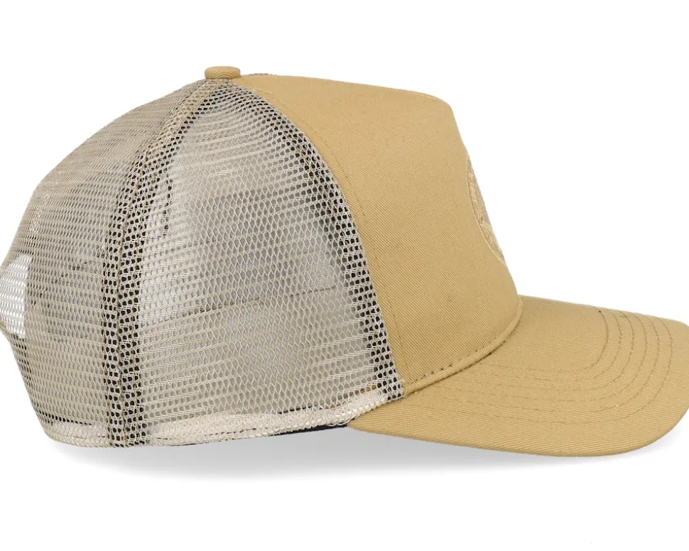 Meshback Clipper Workwear Brown A-Frame Trucker - Independent