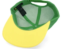 Mesh/Cotton Twill Visor Green/Yellow Trucker - John Deere