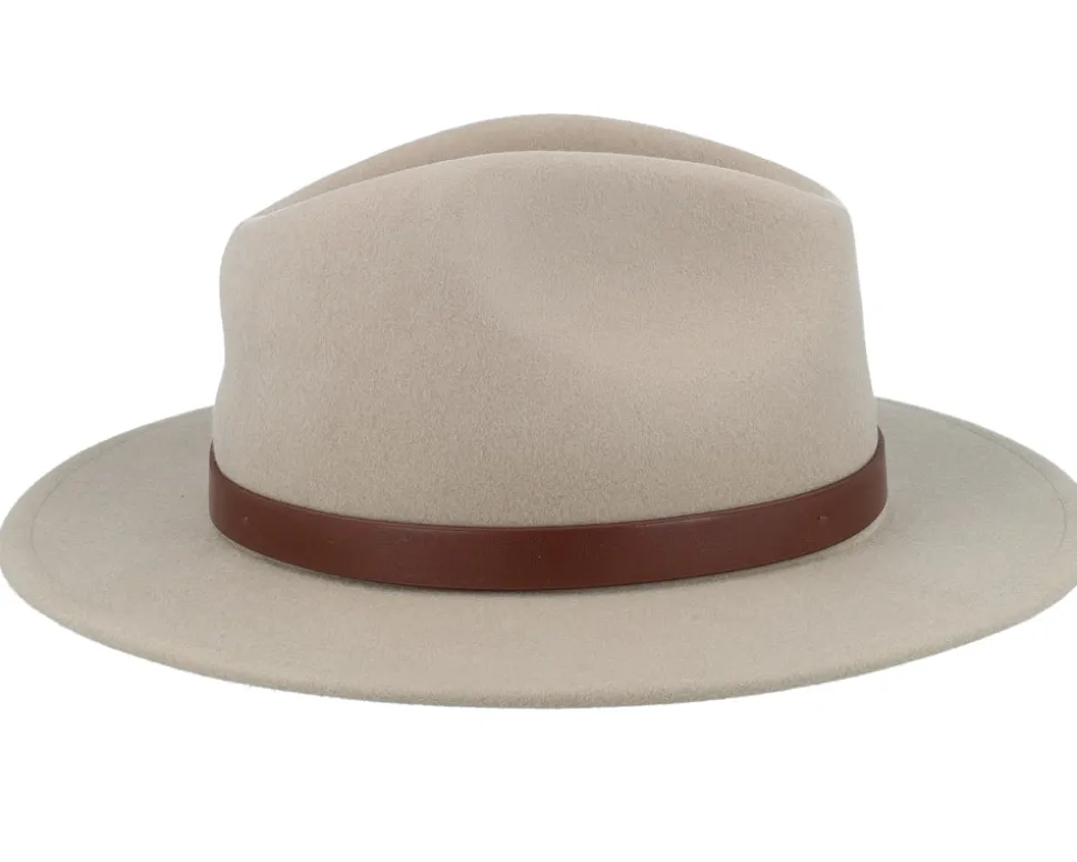 Messer Light Tan Fedora - Brixton