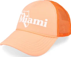 Miami Foamy Valin Peach Trucker - American Needle
