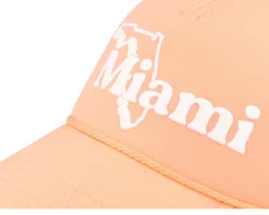 Miami Foamy Valin Peach Trucker - American Needle