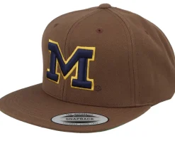 Michigan Wolverines 3d Logo Tan Snapback - Park Fields