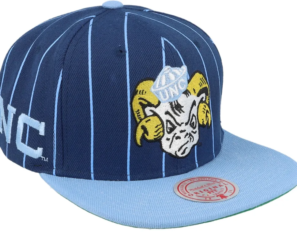 Michigan Wolverines Team Pin Navy/Yellow Snapback - Mitchell & Ness