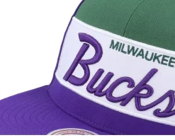 Milwaukee Bucks Retro Sport Hwc Purple Snapback - Mitchell & Ness