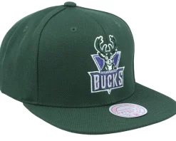 Milwaukee Bucks Team Ground 2.0 Green Snapback - Mitchell & Ness