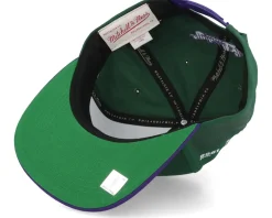 Milwaukee Bucks Team Origins Green/Purple Snapback - Mitchell & Ness