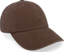 Mini Organic Soft Low Baseball Cap Dark Brown Dad Cap - Upfront