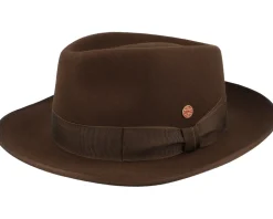 Mio Wool Chestnut Fedora - Mayser