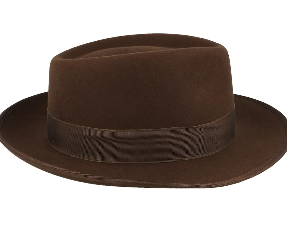 Mio Wool Chestnut Fedora - Mayser