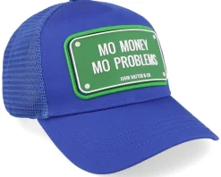 Mo Money Mo Problems Blue A-Frame Trucker - John Hatter & Co