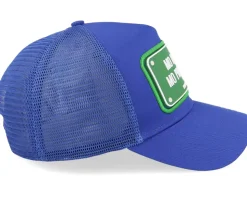 Mo Money Mo Problems Blue A-Frame Trucker - John Hatter & Co