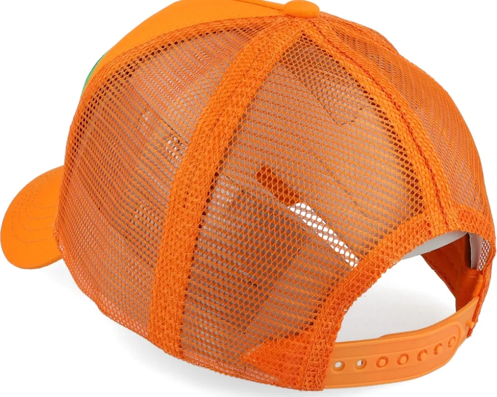 Mo Money Mo Problems Orange A-Frame Trucker - John Hatter & Co