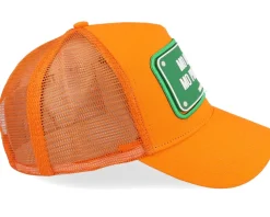 Mo Money Mo Problems Orange A-Frame Trucker - John Hatter & Co