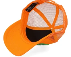 Mo Money Mo Problems Orange A-Frame Trucker - John Hatter & Co