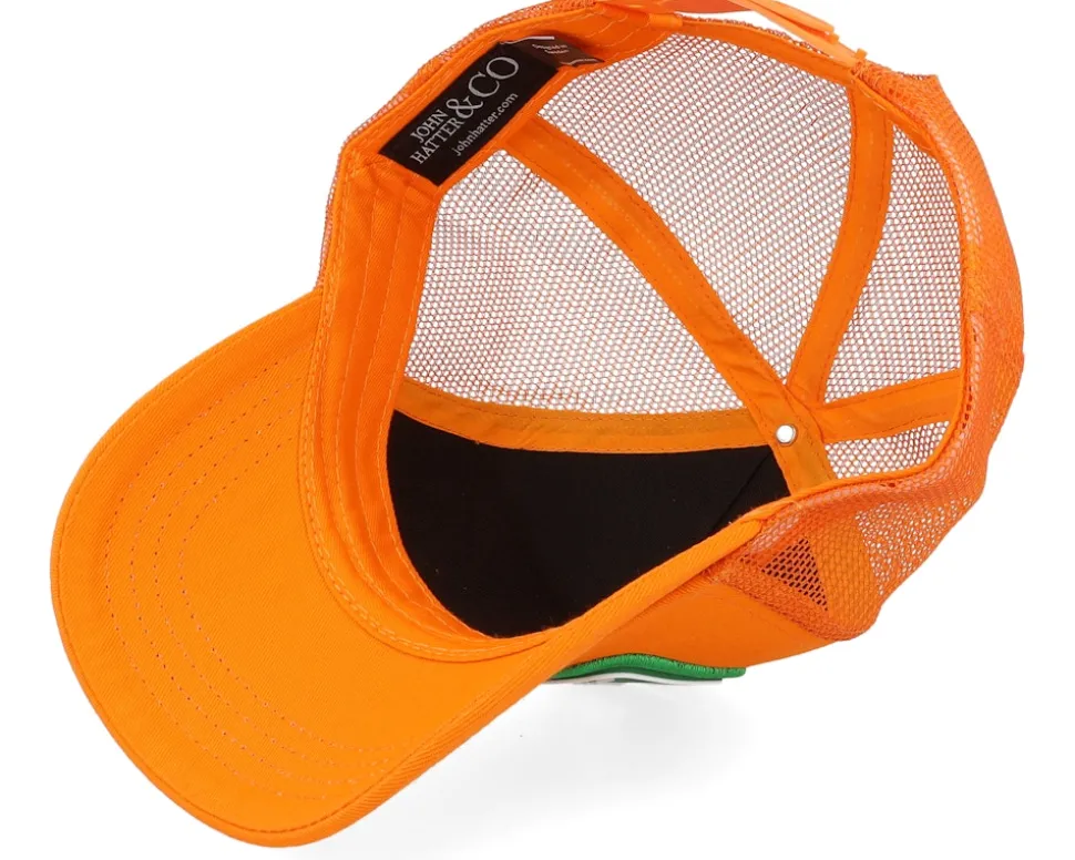 Mo Money Mo Problems Orange A-Frame Trucker - John Hatter & Co