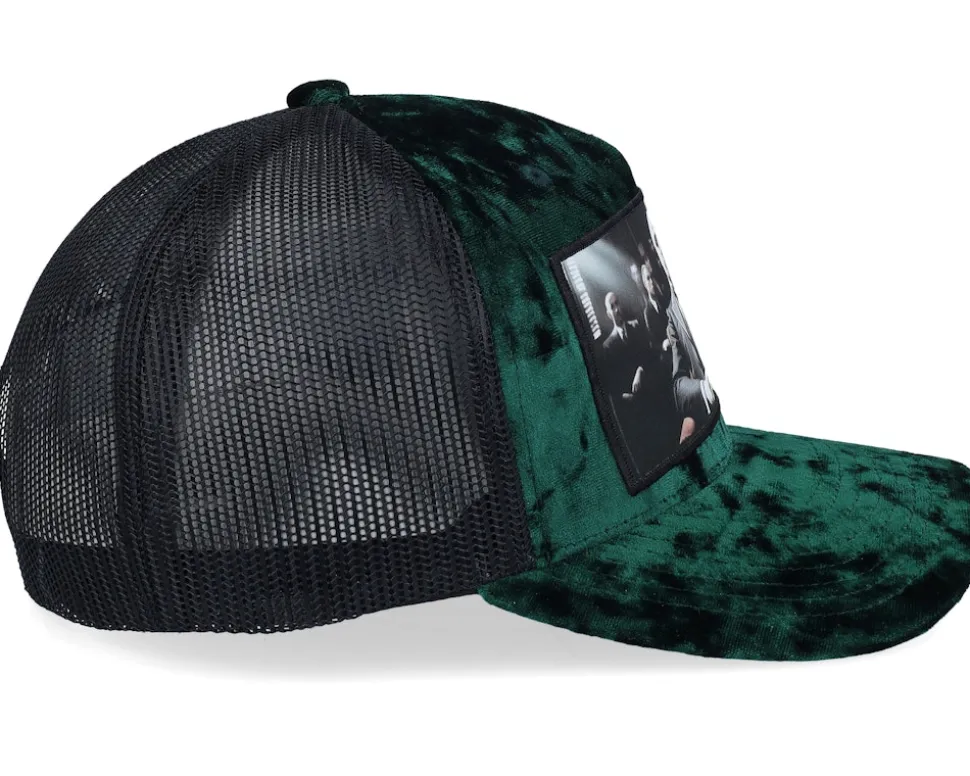Mob Boss Velvet Green/Black A-frame Trucker - Calza Pennello