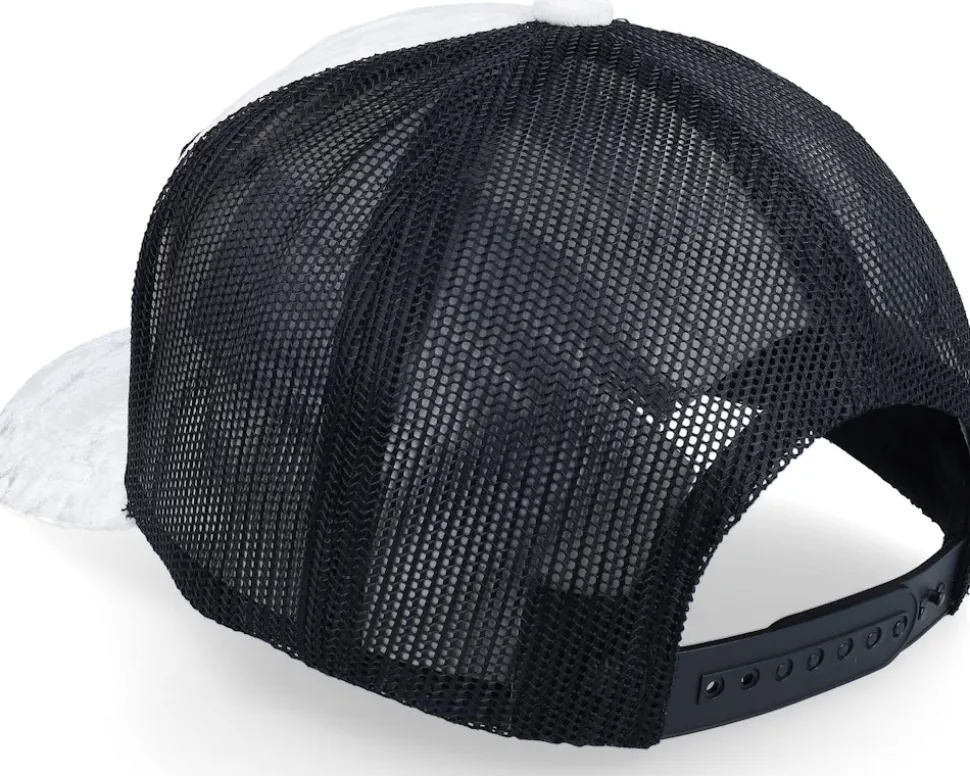 Mob Boss Velvet White/Black A-frame Trucker - Calza Pennello
