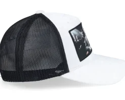 Mob Boss Velvet White/Black A-frame Trucker - Calza Pennello