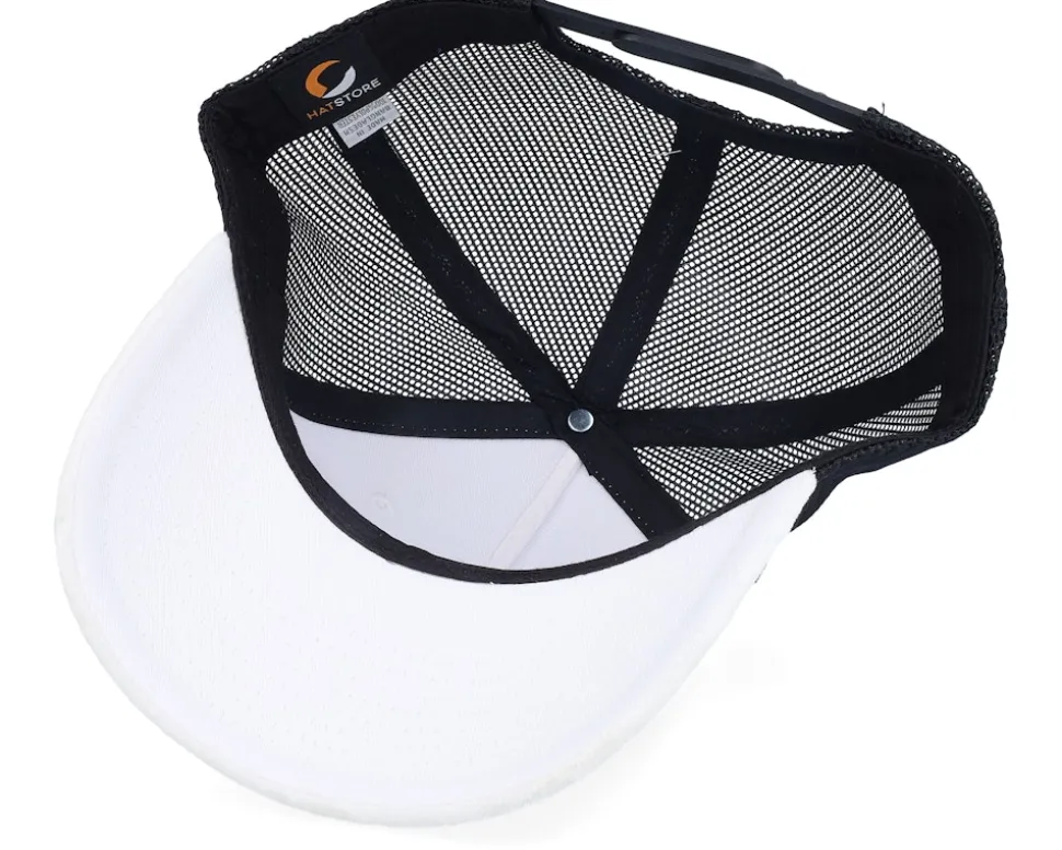 Mob Boss Velvet White/Black A-frame Trucker - Calza Pennello