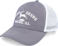Moline 112 Cap Grey/White Trucker - John Deere