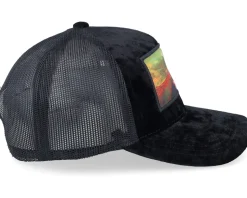 Mona Lisa Velvet Black/Black A-frame Trucker - Public Domain