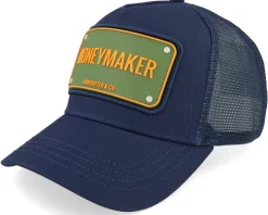 Money Maker Navy Blue A-Frame Trucker - John Hatter & Co