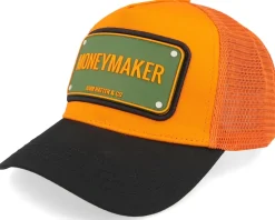Moneymaker Orange/Black A-Frame Trucker - John Hatter & Co