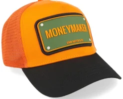 Moneymaker Orange/Black A-Frame Trucker - John Hatter & Co