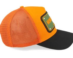 Moneymaker Orange/Black A-Frame Trucker - John Hatter & Co